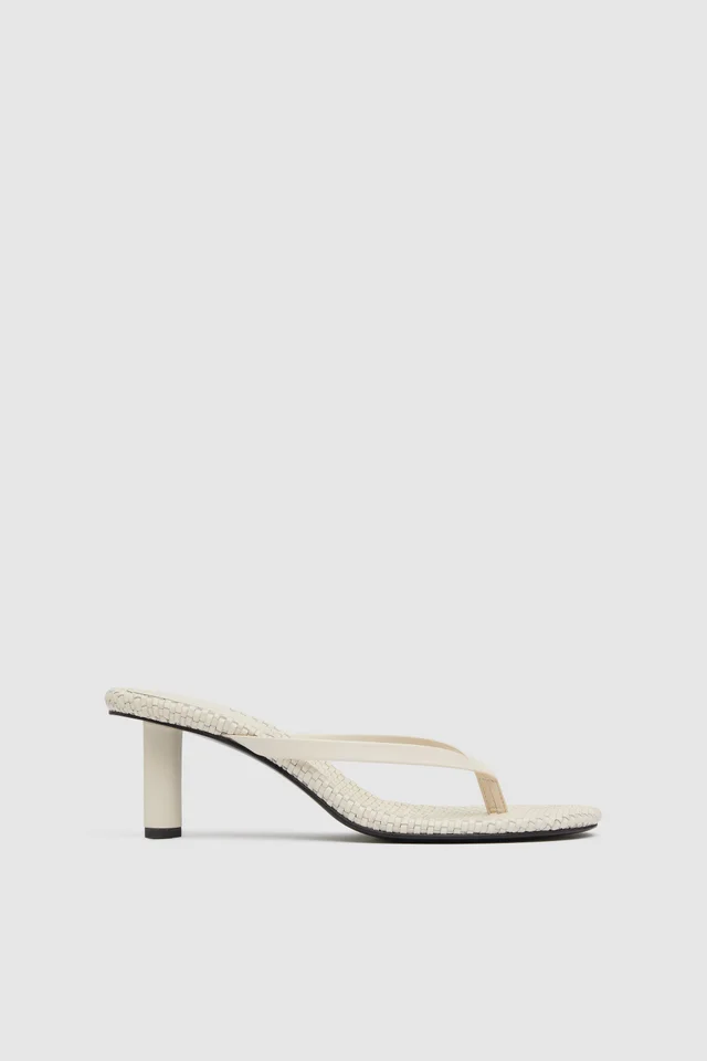 St Agni Woven Thong Heel - Ecru from St. Agni, photo 1 of 1