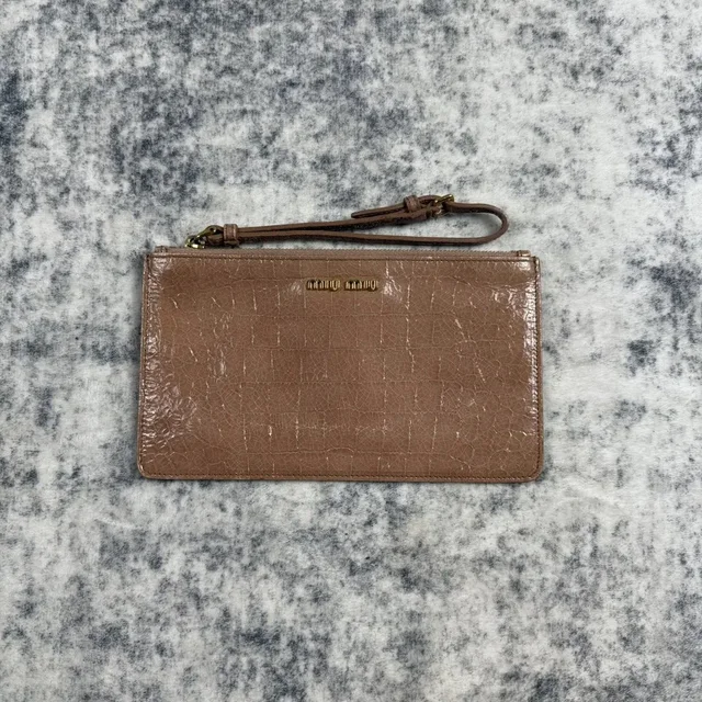 Miu Miu Croc-Embossed Patent Leather Wristlet Clutch/Pouch in multicolor Patent leather from Grailed