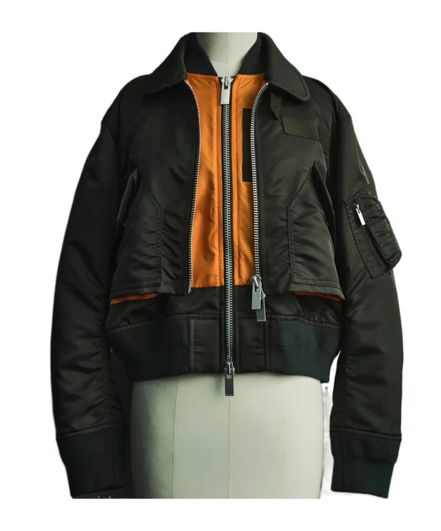 NYLON TWILL BLOUSON JACKET
