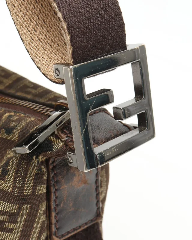 Fendi Zucchino Crossbody Bag in Canvas from A Retro Tale, photo 6 of 12