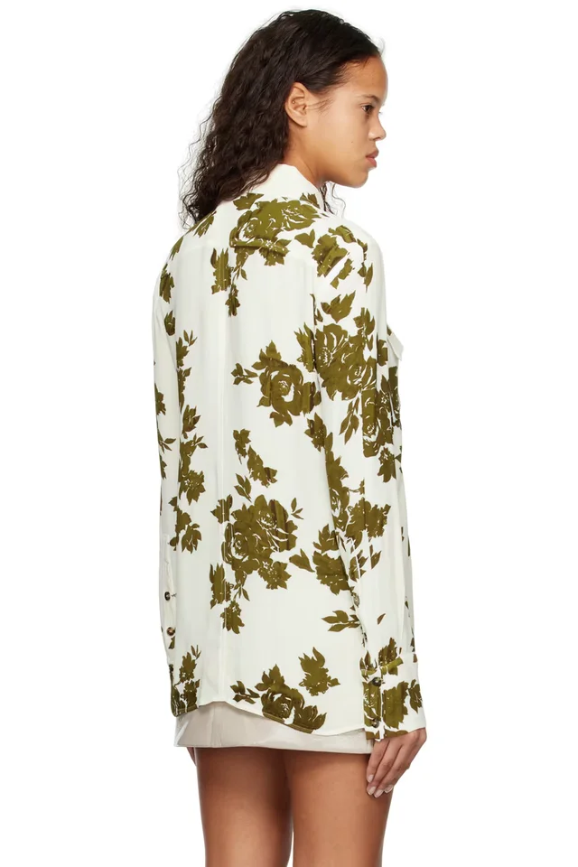 Proenza Schouler Off-White Floral Shirt, photo 3 of 3 from SSENSE