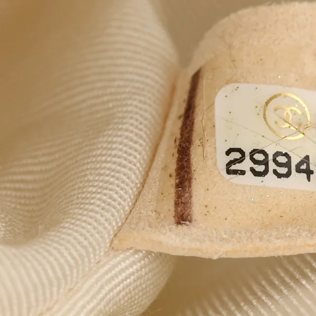 Chanel Caviar Chevron Quilted Small Boy Flap White in White Caviar leather from FASHIONPHILE, photo 7 of 14