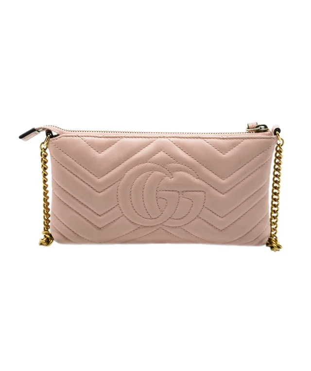 Gucci Ophelia Chevron GG Pochette in Leather from Luxury Promise, photo 2 of 15