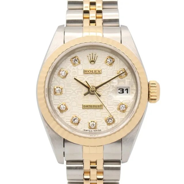 Rolex Datejust 10p Diamond T-Serial Watch in gray|silver from Grailed