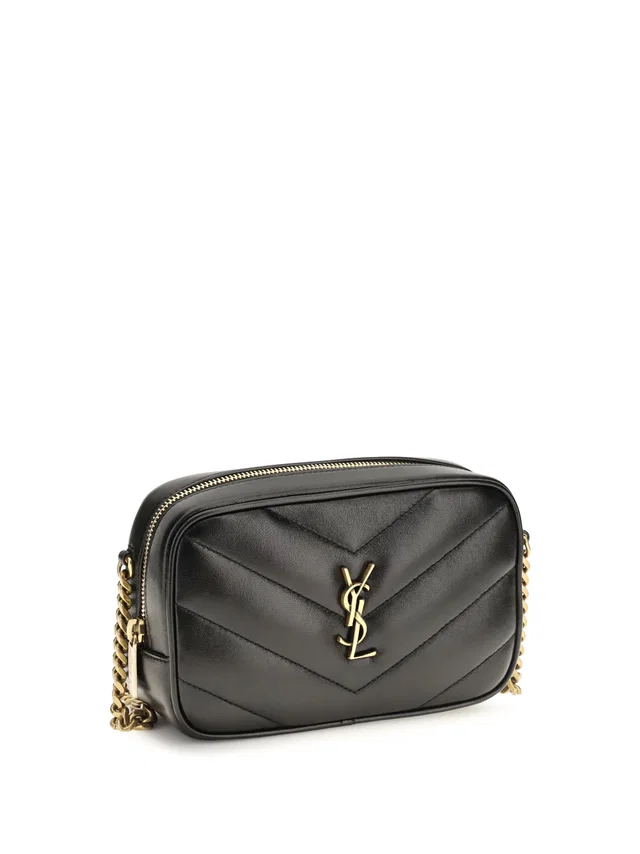 Saint Laurent Daytona Shoulder Bag — Black Lamb Leather in Black Lambskin from HEWI