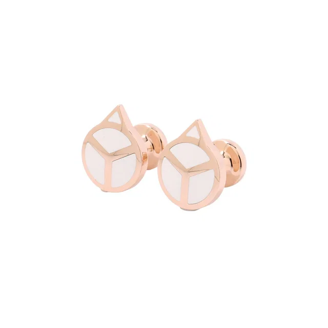 Rolex Hand cufflinksA1025 18K Pink Gold in Pink from GALLERY RARE