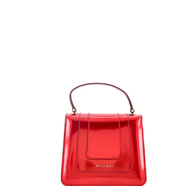 Bvlgari Small Serpenti Top Handle Bag Patent in red Patent leather from Poshmark, photo 3 of 7