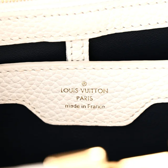 Louis Vuitton Taurillon Capucines PM Blue Marine in Navy Calfskin from FASHIONPHILE, photo 6 of 9