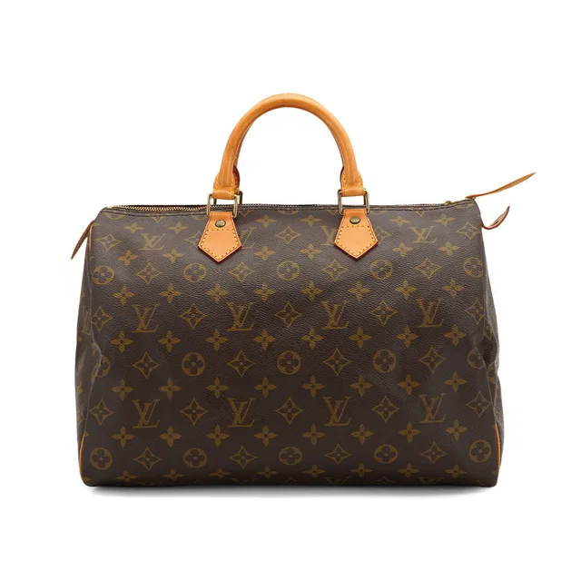 Louis Vuitton Monogram Speedy 35 Hand Bag Brown M41524 in Brown Coated canvas from Luxury Promise
