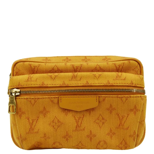 Louis Vuitton Outdoor Messenger Monogram Denim Belt Bag Orange in Orange Denim from Dallas Designer Handbags
