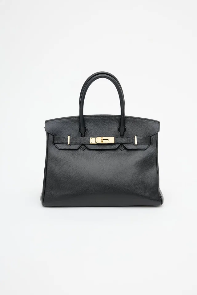 Hermès 1999 Noir Ardennes Birkin 30 Bag in Black Leather from VSP Consignment