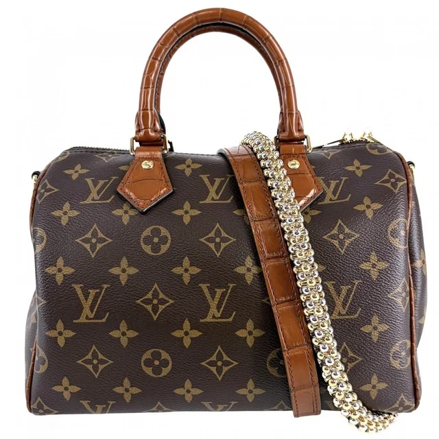 Louis Vuitton 2-Way Monogram Speedy Bandouliere 25 Shoulder Bag Crossbody in Crocodile from The Reluxe