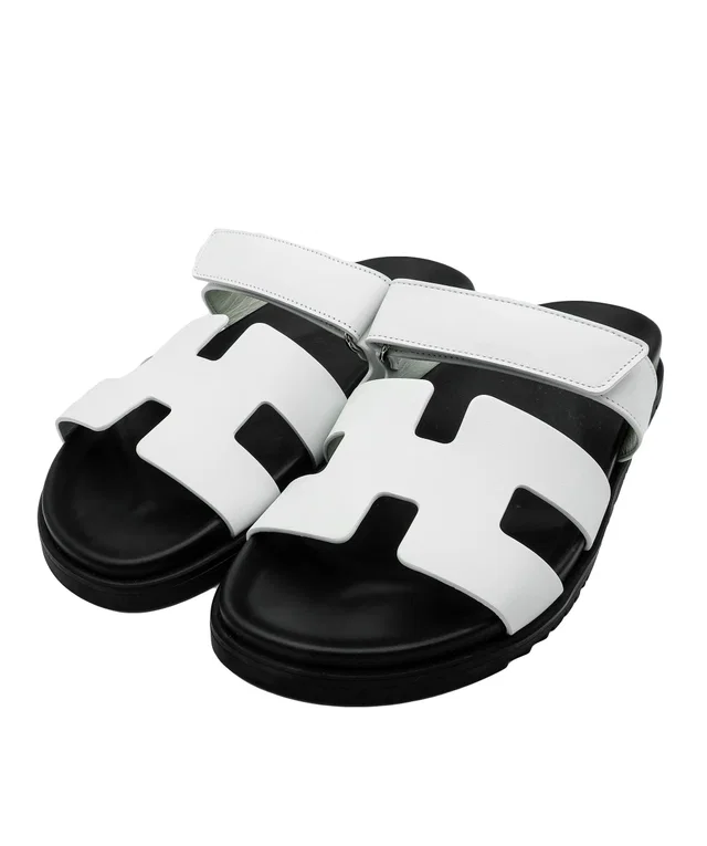 Hermès Chypre White 38 in White Leather from Luxury Promise