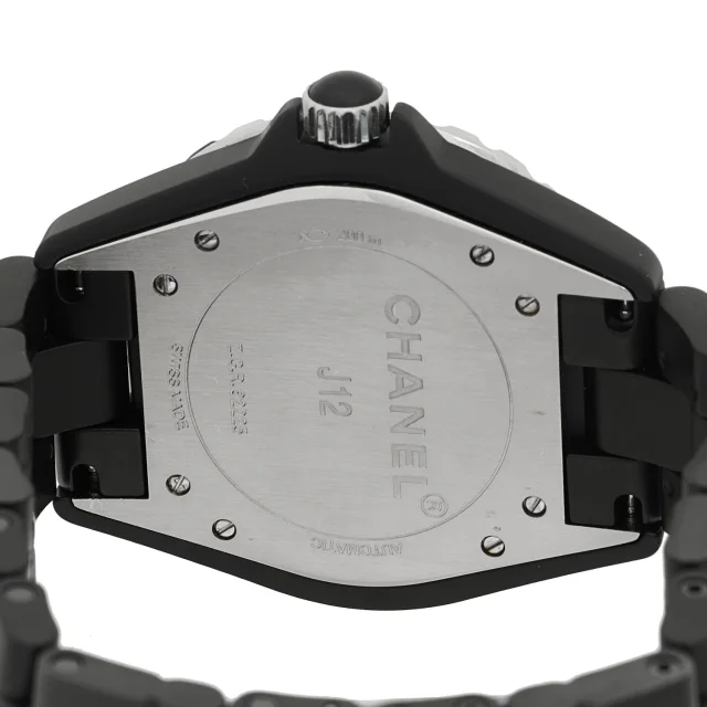 Chanel Stainless Steel Matte Ceramic 41mm J12 Automatic Watch Black in Black Ceramic from FASHIONPHILE, photo 4 of 5