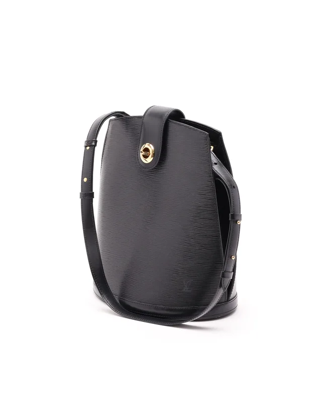 Louis Vuitton Epi Black Cluny Shoulder Bag in Black Leather from A Retro Tale, photo 2 of 9