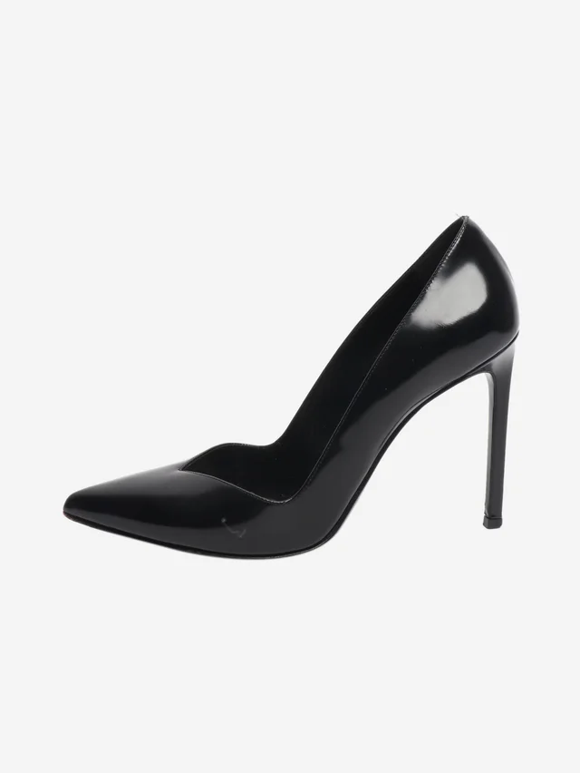 Saint Laurent Black patent leather pumps - size EU 38 in Black Patent leather from Sign of the Times