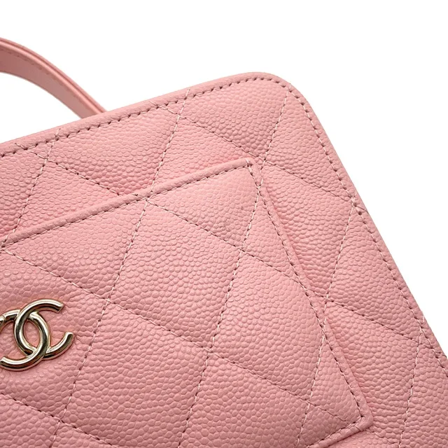 Chanel 2-Way Vanity Chain Shoulder Bag PinkAP4778 Caviar Leather in Caviar leather from GALLERY RARE, photo 7 of 18