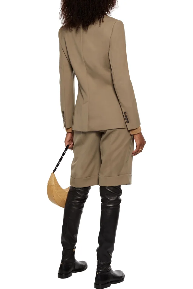 Brunello Cucinelli Bead-Embellished Wool-Gabardine Tailored Blazer, photo 3 of 4 from THE OUTNET