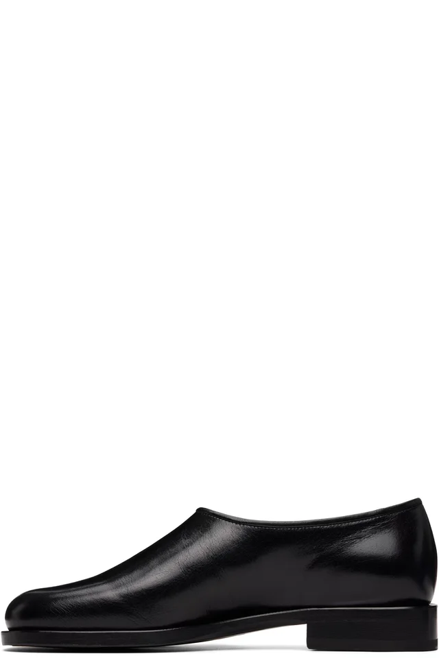 LEMAIRE Black Anatomic Slip On Loafers, photo 3 of 5 from SSENSE