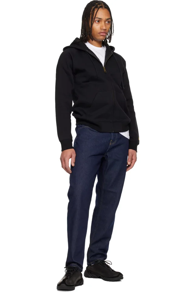 Carhartt Work In Progress Black Chase Hoodie, photo 4 of 4 from SSENSE