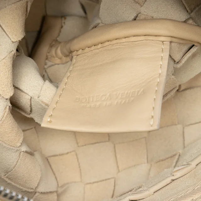 Bottega Veneta Nappa Intrecciato Double Zip Crossbody in Beige Nappa leather from Designer Revival, photo 5 of 7