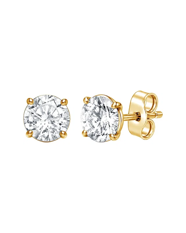 Lab Grown Diamonds 14K Gold 6.00 ct. tw. Lab-Grown Diamond 4 Prong Stud Earring, image 1 of 1 from Gilt