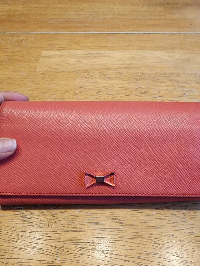 Anteprima Saffiano Leather Long Continental Flap Wallet in pink Saffiano leather from Poshmark