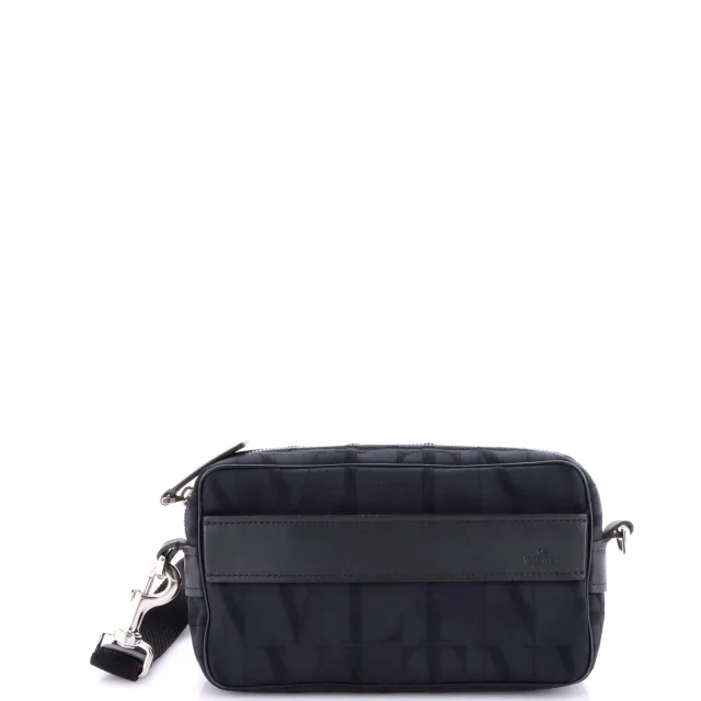 Valentino Garavani VLTN Shell Camera Bag Jacquard in black Leather from Rebag, photo 1 of 1