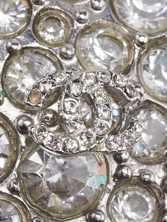 Chanel Silvertone Metal and Crystal Maltese Cross Brooch from Yoogis, photo 4 of 6
