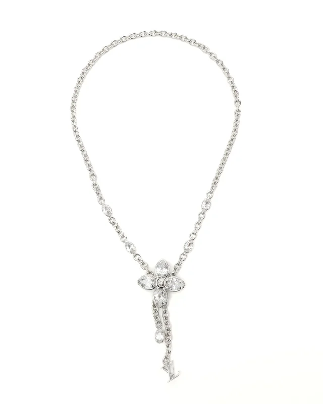 Louis Vuitton Blossom Rhinestone Necklace from A Retro Tale, photo 2 of 4