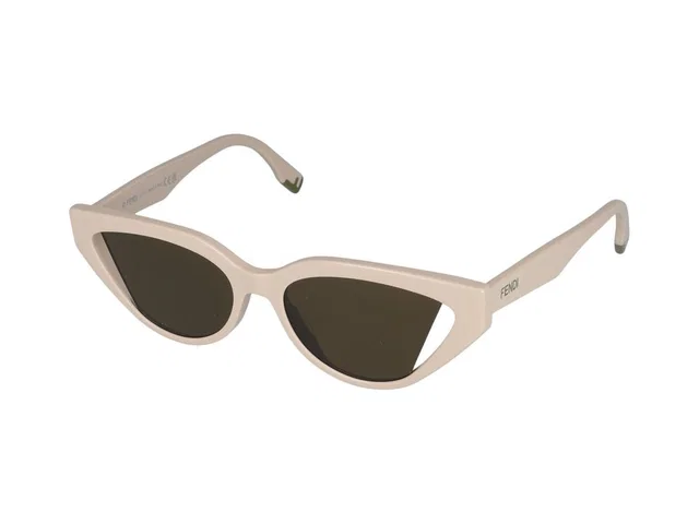 Maison Fendi Fe40009i Cat-Eye Dark Lens Sunglasses — Beige Standard in Beige from HEWI