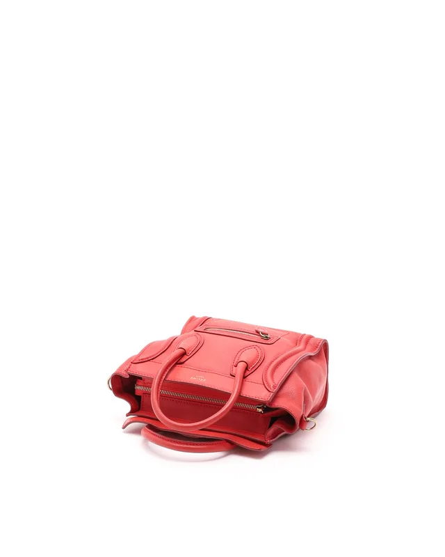 Celine Nano Luggage Bag in Leather from A Retro Tale, photo 5 of 8