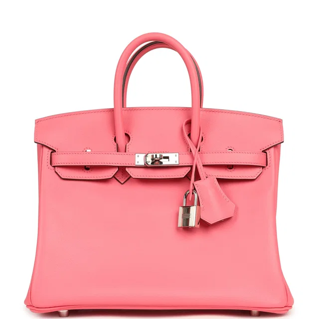 Hermès Birkin 25 Rose Azalee Swift Palladium Hardware in Pink Swift leather from Madison Avenue Couture