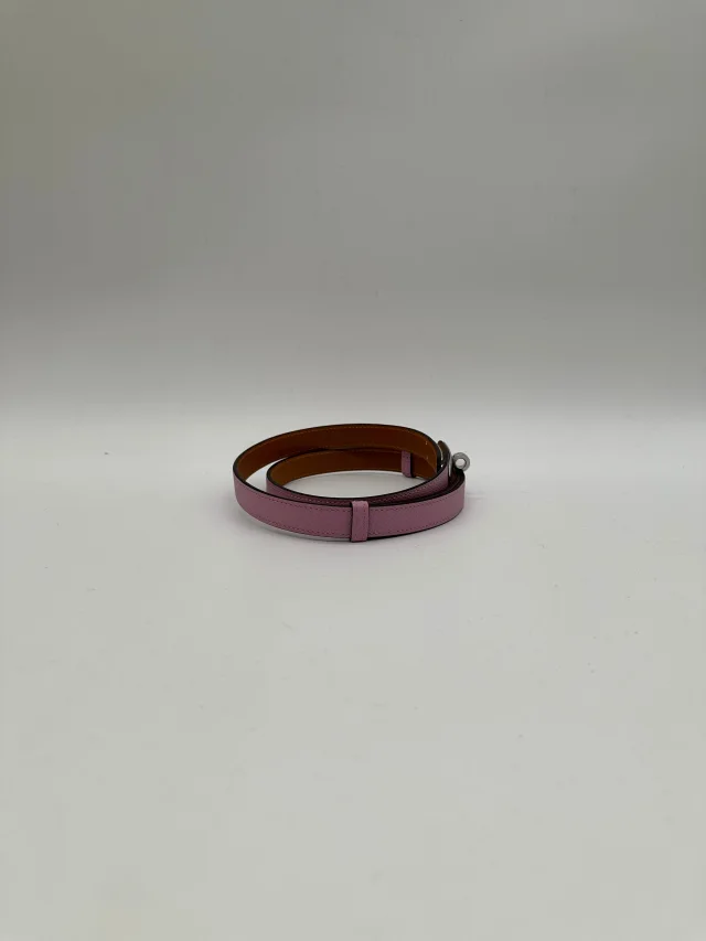 Hermès Kelly 18 Belt Mauve Sylvester Epsom Palladium Hardware in Epsom leather from Luxury Promise, photo 2 of 10