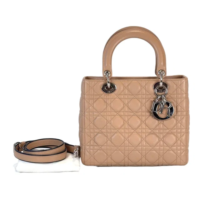 Lady Dior Medium Nude Bag from Luxury Promise