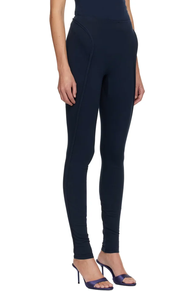 Ottolinger Navy Sculpted Hip Leggings, photo 2 of 4 from SSENSE