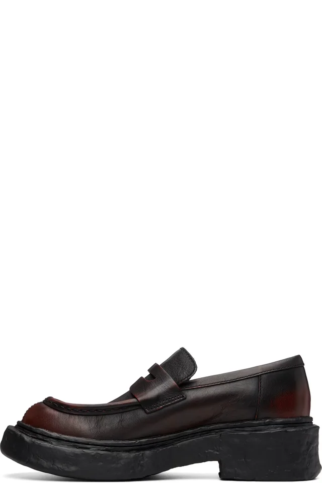 CAMPERLAB Black & Orange Vamonos Loafers, photo 3 of 5 from SSENSE