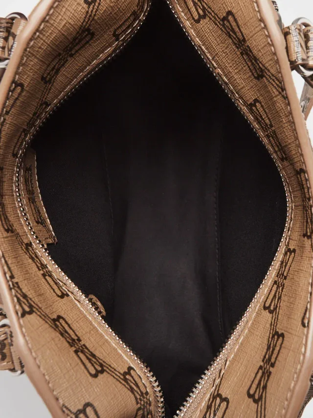 Balenciaga Brown/Black BB Monogram Coated Canvas Cagole XS Crossbody Bag in Black Coated canvas from Yoogis, photo 13 of 15