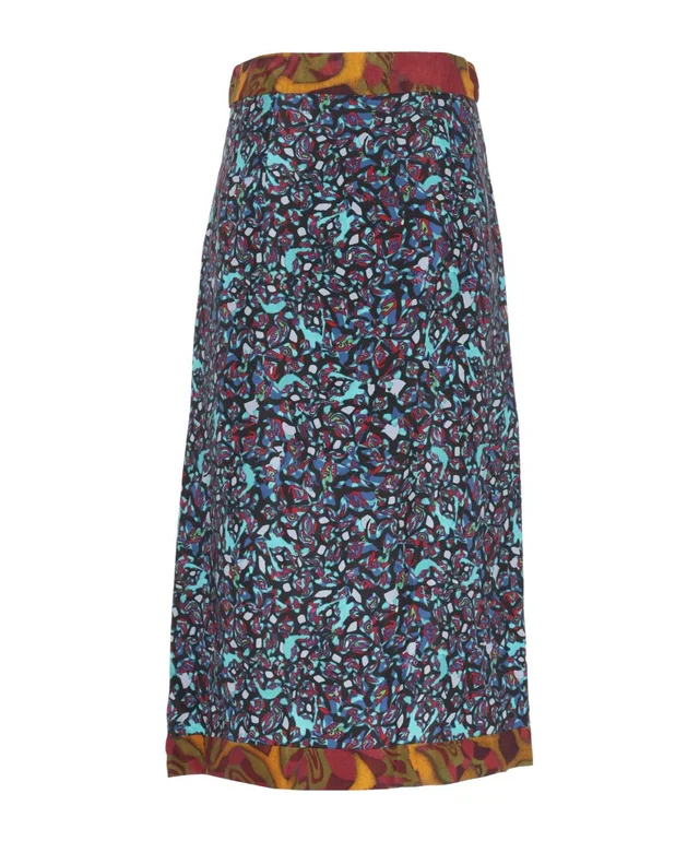 Dries Van Noten Abstract-Print Midi Fluid Skirt, photo 3 of 4 from SENSER