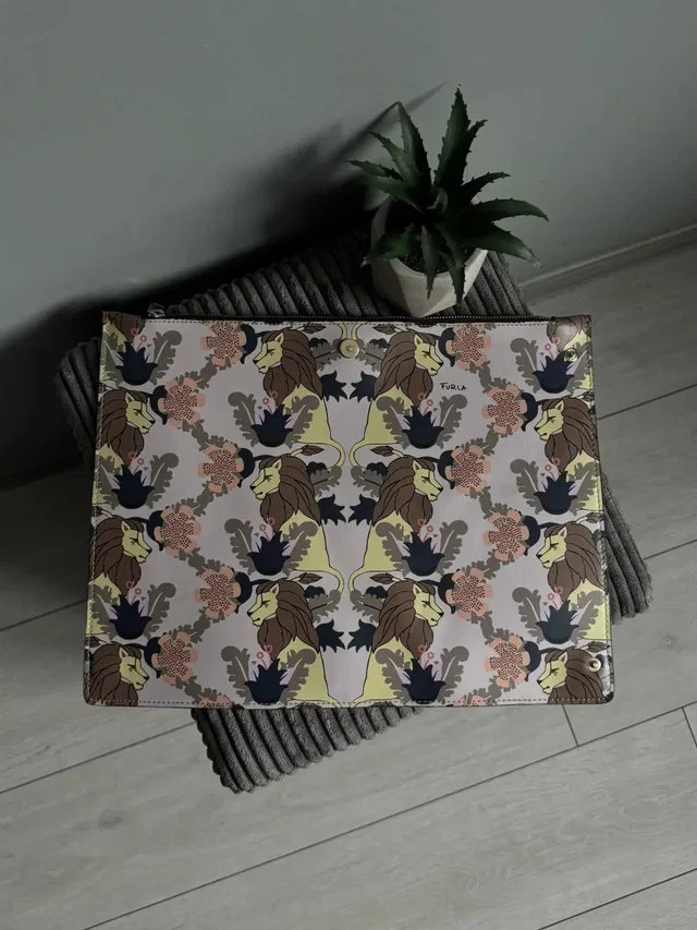 Furla Luxury Lions Logo Bag in multicolor from Grailed