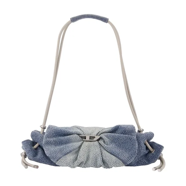 Diesel Scrunch-D Shoulder Bag — Blue Cotton in Blue from HEWI