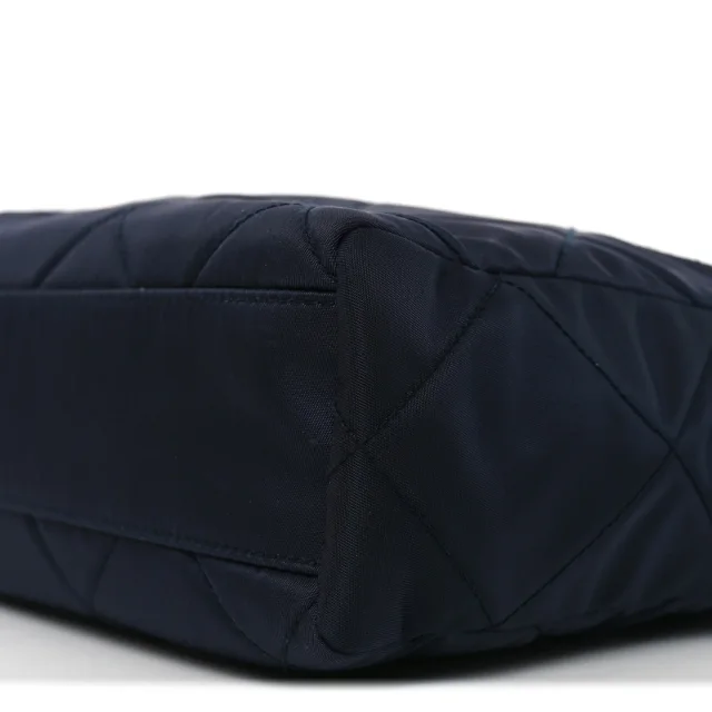 Prada Re-Nylon Saffiano Stitched Re-Edition 1995 Chaine Shoulder Bag Navy in Navy Saffiano leather from FASHIONPHILE, photo 9 of 11