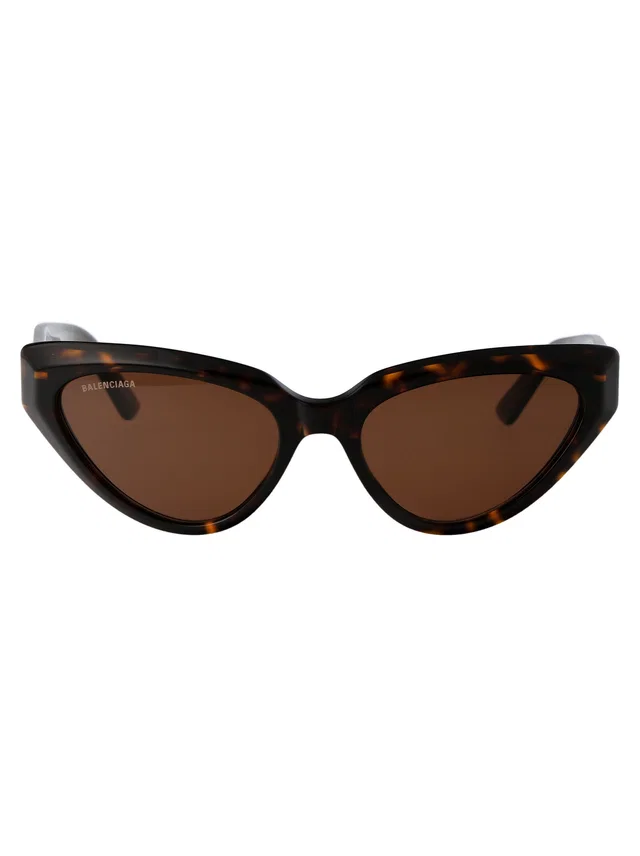 Balenciaga Bb0270s Cat-Eye Havana Acetate Sunglasses — Brown in Brown from HEWI
