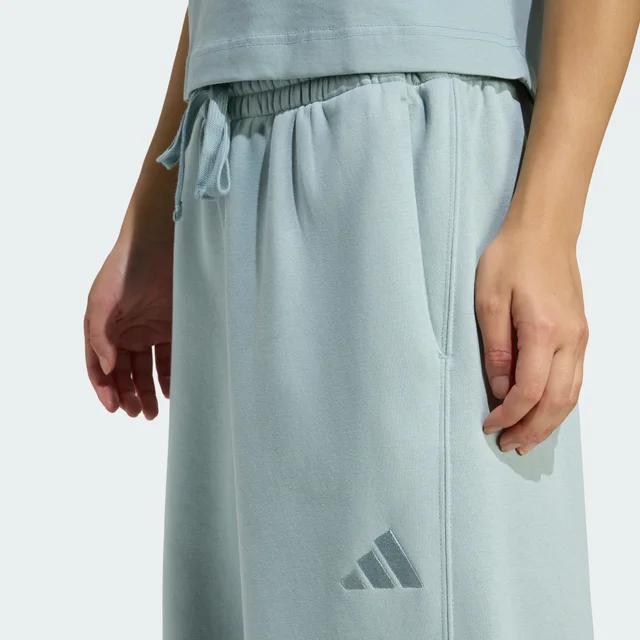 Adidas ALL SZN Fleece Loose Wide-Leg Pants in Green, photo 5 of 6 from adidas (US)