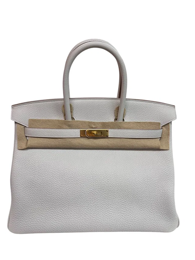 Hermès Birkin 35 Gris Pale Togo GHW B in Grey Togo leather from Luxury Promise