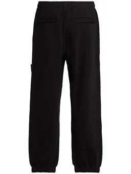Stone Island Wide trousers with applied details in 60% Wool, 40% Cotton, photo 3 of 4 from LUISAVIAROMA