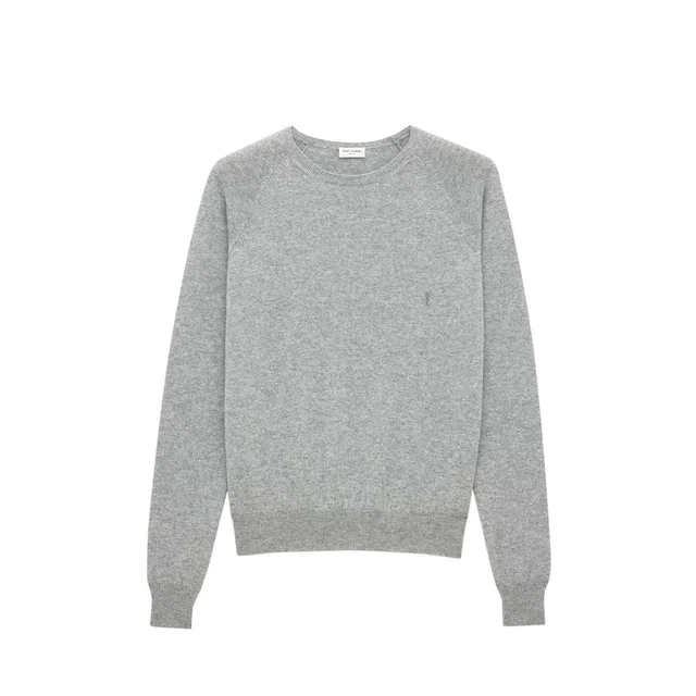 Saint Laurent Gray Cashmere Sweater in Grey Cashmere from HEWI