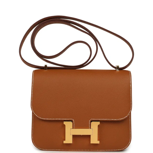 Hermès Constance 18 Gold Epsom Gold Hardware in Gold Epsom leather from Madison Avenue Couture