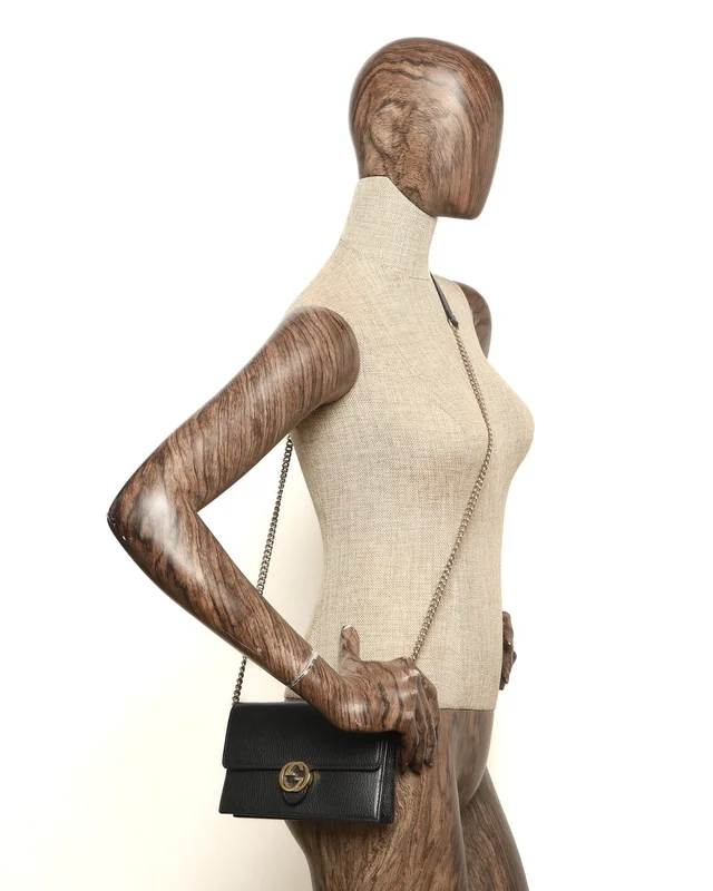 Gucci Interlocking G Wallet on Chain in Caviar leather from A Retro Tale, photo 8 of 8