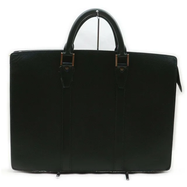 Louis Vuitton Green Taiga Leather Porte Documents Lozan Attache Briefcase in Green Leather from Bagriculture